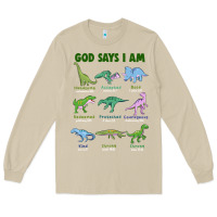 Mushroom god says i am dinosaurs Long Sleeve Tee - JahusDesignShop