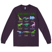 Plum god says i am dinosaurs Long Sleeve Tee - JahusDesignShop