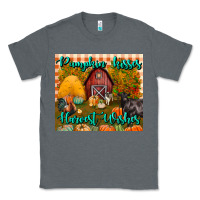 Charcoal Heather pumpkin kisses harvest wishes tumbler Classic Tee - BundleAndBundleShop