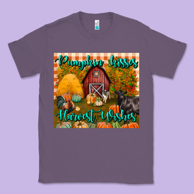 Pumpkin Kisses Harvest Wishes Tumbler Classic Tee Designed By Bundleandbundleshop