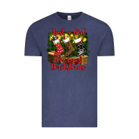 Vintage Denim just a girl who loves christmas Vintage Tee - RanaPortraitStore