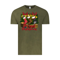 Vintage Olive just a girl who loves christmas Vintage Tee - RanaPortraitStore
