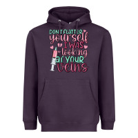 Plum don't flatter yourself i was looking at your veins Heavyweight Hoodie - MaliasSmallBusiness
