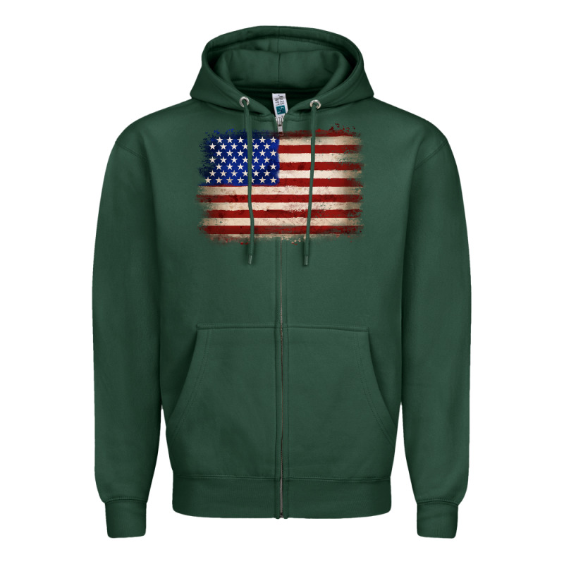 American Flag Zipper Hoodie by JahusDesignShop | Teevron