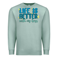 Seafoam life is better with my boys Premium Sweatshirt - MaliasSmallBusiness