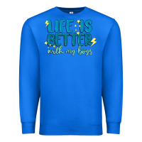 True Royal life is better with my boys Premium Sweatshirt - MaliasSmallBusiness