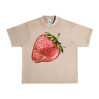 French Oak strawberry Urban Heavy Tee - BarkalooDesign