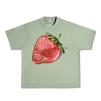 Oil Green strawberry Urban Heavy Tee - BarkalooDesign