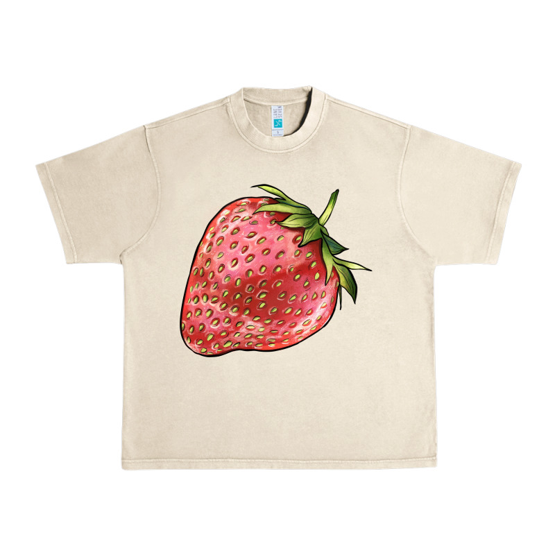 Strawberry Urban Heavy Tee by BarkalooDesign | Teevron