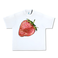 White strawberry Urban Heavy Tee - BarkalooDesign