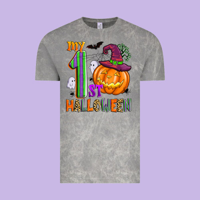 My 1st Halloween Vintage Tee Designed By Zillion Design Studio
