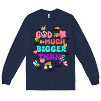 Navy god is bigger design Long Sleeve Tee - JahusDesignShop