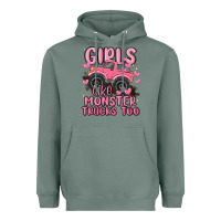 Sage girls like monster trucks too Heavyweight Hoodie - MaliasSmallBusiness