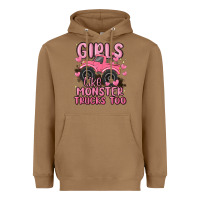 Toasted Coconut girls like monster trucks too Heavyweight Hoodie - MaliasSmallBusiness