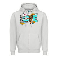Dove Grey love nurse western Zipper Hoodie - BundleAndBundleShop