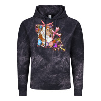 Cloud Black Louisiana Map Easter Bunny And Cross Vintage Hoodie - RanaPortraitStore