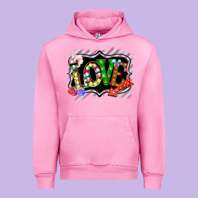 Love Frame Digital Valentines Day Urban Hoodie Designed By Bettercallsaul