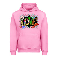 Fuchsia Pink love frame digital valentines day Urban Hoodie - Bettercallsaul