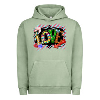 Pigment Oil Green love frame digital valentines day Urban Hoodie - Bettercallsaul