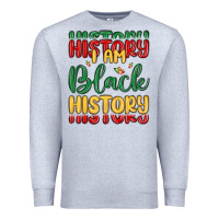 Heather Grey i am black history Premium Sweatshirt - MaliasSmallBusiness