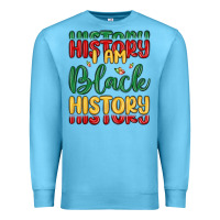 Ocean Blue i am black history Premium Sweatshirt - MaliasSmallBusiness