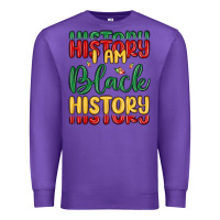 Purple i am black history Premium Sweatshirt - MaliasSmallBusiness