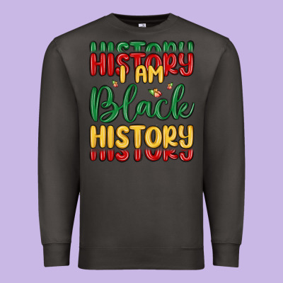I Am Black History Premium Sweatshirt Designed By Maliassmallbusiness