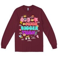 Burgundy god is bigger design Long Sleeve Tee - JahusDesignShop