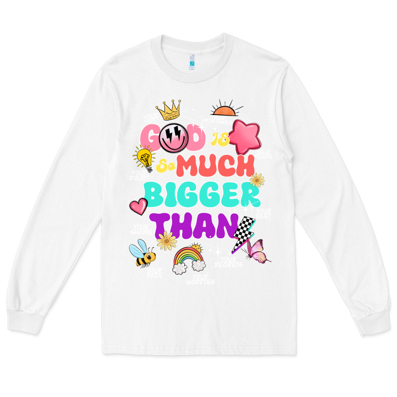 God Is Bigger Design Long Sleeve Tee by JahusDesignShop | Teevron