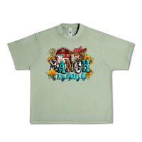 Oil Green ranch mama Urban Heavy Tee - Zillion Design Studio