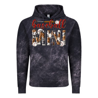 Cloud Black baseball mini with leopard Vintage Hoodie - texasbilliewilder