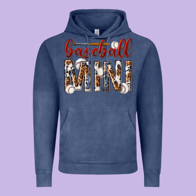 Vintage Hoodie baseball mini with leopard