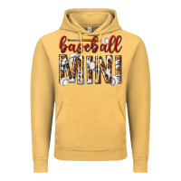 Vintage Mustard baseball mini with leopard Vintage Hoodie - texasbilliewilder