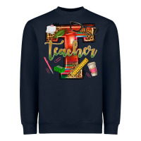 Navy western teacher Heavyweight Sweatshirt - texasbilliewilder