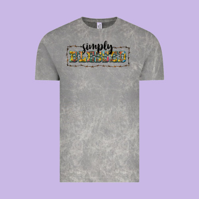 Simply Blessed Vintage Tee Designed By Barkaloodesign