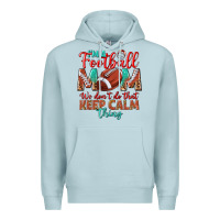 Blue Mist I'm a Football mom we don't do that keep calm Premium Hoodie - BundleAndBundleShop