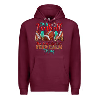 Burgundy I'm a Football mom we don't do that keep calm Premium Hoodie - BundleAndBundleShop