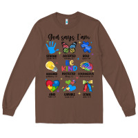 Chestnut god says i am autism Long Sleeve Tee - JahusDesignShop