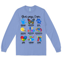 Colony Blue god says i am autism Long Sleeve Tee - JahusDesignShop