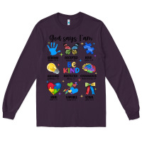 Plum god says i am autism Long Sleeve Tee - JahusDesignShop