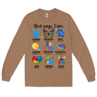 Toasted Coconut god says i am autism Long Sleeve Tee - JahusDesignShop