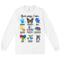 White god says i am autism Long Sleeve Tee - JahusDesignShop