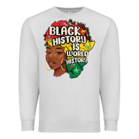 Dove Grey black history is world history Premium Sweatshirt - MaliasSmallBusiness