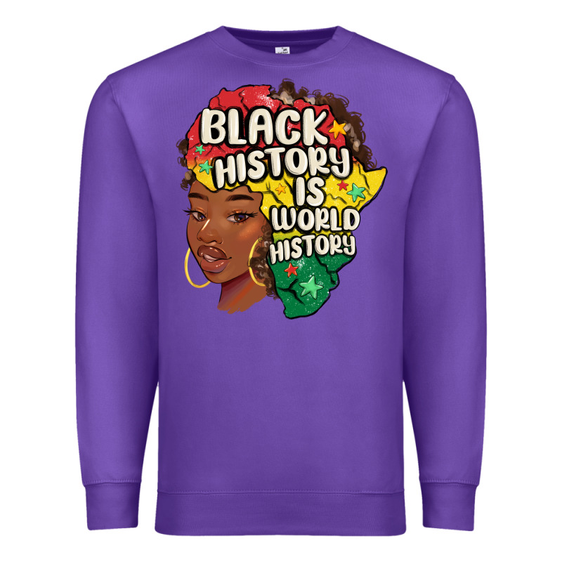 Black History Is World History Premium Sweatshirt by MaliasSmallBusiness | Teevron