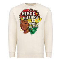 Sandshell black history is world history Premium Sweatshirt - MaliasSmallBusiness