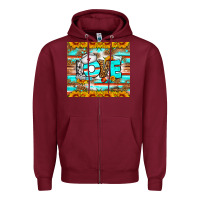 Burgundy western love nurse tumbler Zipper Hoodie - BundleAndBundleShop