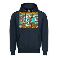 Navy western love nurse tumbler Zipper Hoodie - BundleAndBundleShop