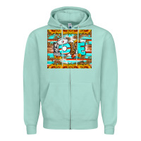 Seafoam western love nurse tumbler Zipper Hoodie - BundleAndBundleShop