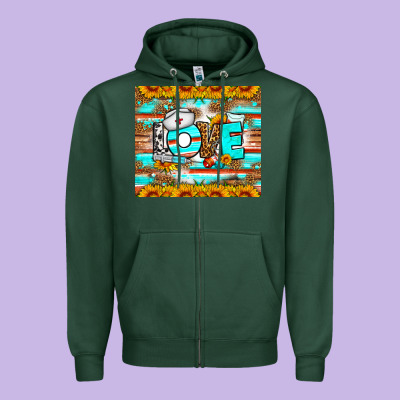 Western Love Nurse Tumbler Zipper Hoodie Designed By Bundleandbundleshop