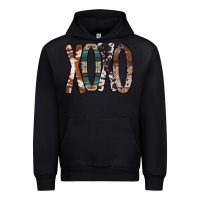 Black Xoxo Leopard Heart Urban Hoodie - Bettercallsaul